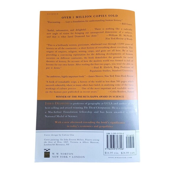 Guns, Germs, and Steel : The Fates of Human Societies by Jared Diamond. - Picture 2 of 3